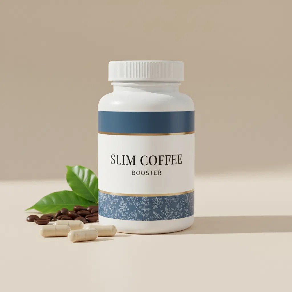 Slim Coffee Booster supplement box - green coffee extract and plant-based energy supplement